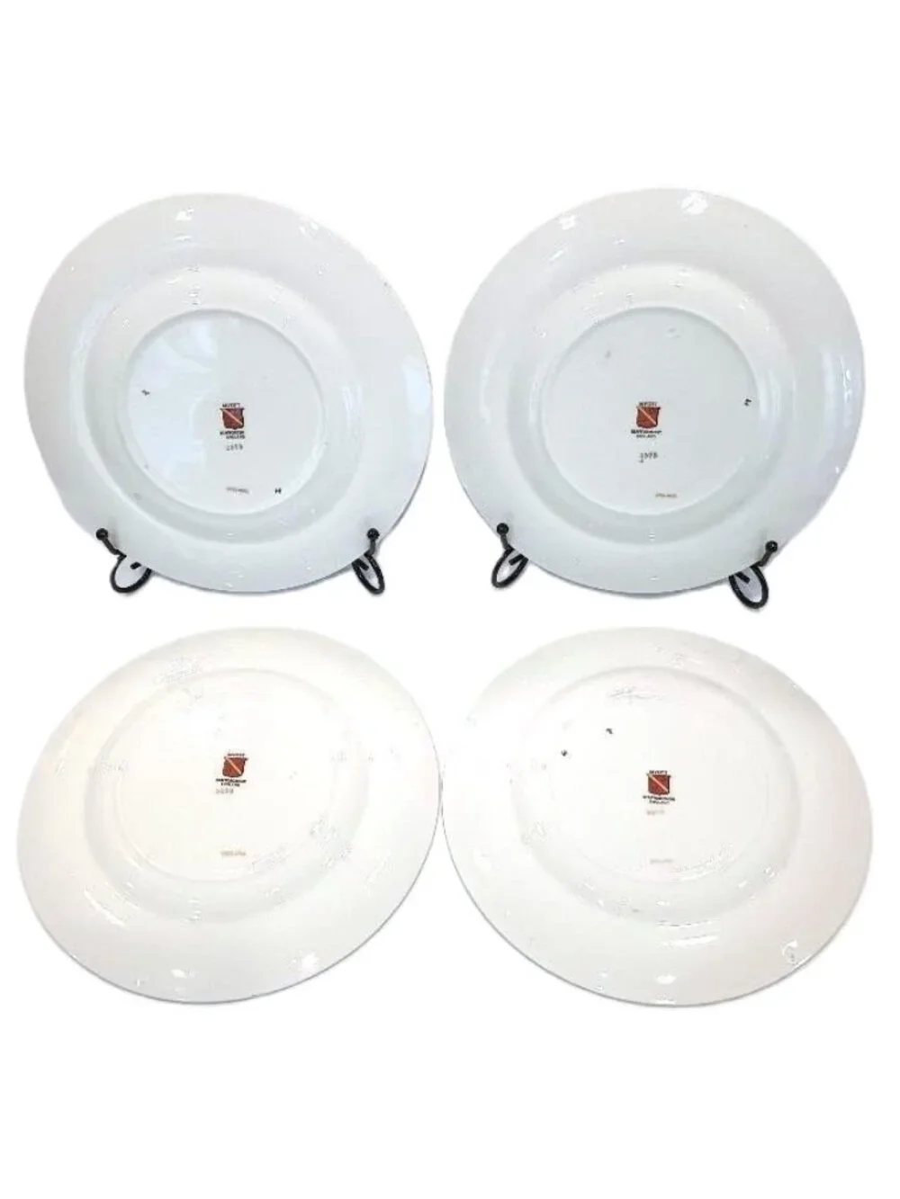 Vintage Myott English Garden Porcelain 8 Plates 1930s Staffordshire ENGLAND 9